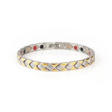 Wind - Negative Ion Bracelet, Gold and Stainless Steel